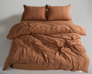 Турецкое постельное белье из вареного хлопка Limasso Stonewashed Ranforse 200 х 220 см Cassandra Commencer