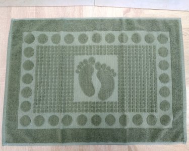 Турецкое полотенце для ног Zeron 50х70 Green плотность 750 г/м2