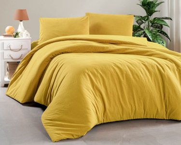 Турецкое постельное белье из вареного хлопка Sikel Stonewashed Soho 200 х 220 см Sari