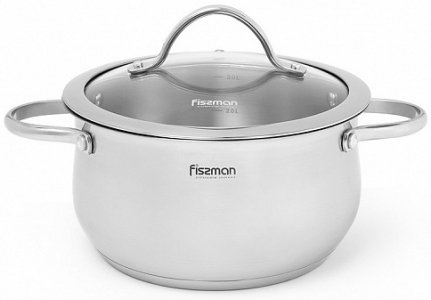 Каструля Fissman VALERY 3.1 л 20 см з кришкою 5413