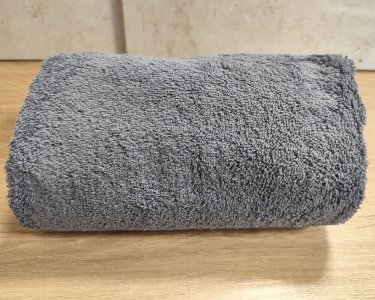 Полотенце турецкое махровое однотонное Zeron 70х140 Gray плотность 500 г/м2