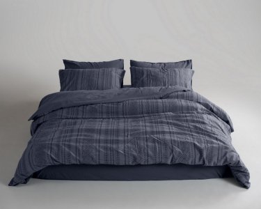 Турецкое постельное белье из вареного хлопка Limasso Stonewashed Ranforse 200 х 220 см Coastal Trio Castle Rock