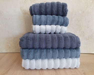 Набор турецких махровых полотенец Cestepe MicroCotton Premium 3 штуки 50x90 + 3 штуки 70х140 Ezgi 7 плотность 600 г/м2