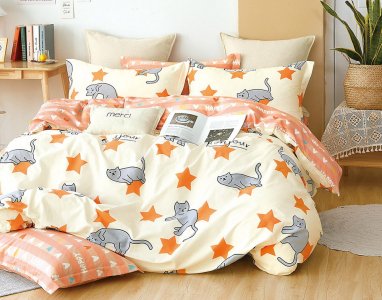 Постільна білизна сатин Bella Villa B-0301 полуторна