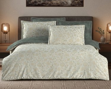 Турецкое постельное белье La Romano Mona Premium Satin Edesa Beige евро