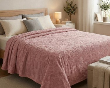 Простынь махровая жаккардовая Parisa Home Premium 200х220 плотность 470 г/м2 розовая