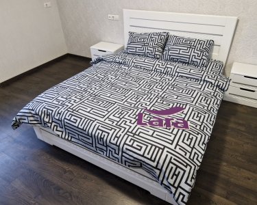 Постільна білизна LARA бязь d11363e160 з простирадлом на резинці 160х200х25 євро 200х220 см