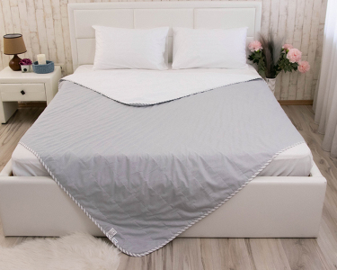 Ковдра літня махрова Руно Summer Grey полуторна 140х205