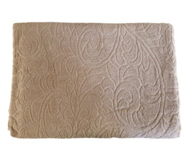 Простирадло махрове жакардове Parisa Home 150х200 щільність 400 г/м2 пудра