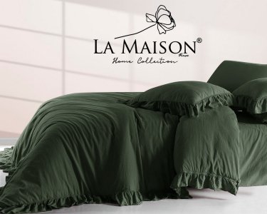 Турецкое постельное белье из вареного хлопка La Maison Stonewashed Ranforse 200 х 220 см Weens Forest