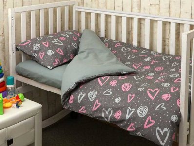 Дитячий постільний комплект білизни Руно Серденько