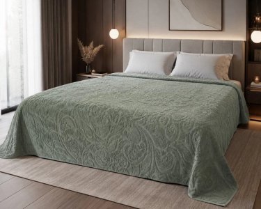 Простирадло махрове жакардове Parisa Home 150х200 щільність 400 г/м2 м'ята