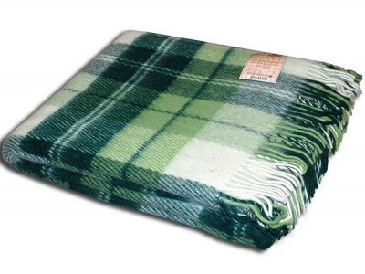 Плед шерстяной Vladi Эльф № 2 салатово-зеленый 170х210