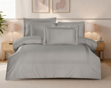 Турецкое постельное белье La Romano Mona Premium Satin Montova Ash евро