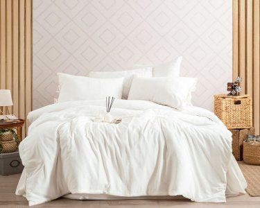 Турецкое постельное белье Pupilla Natural Series 200х220 см Erica Ekru