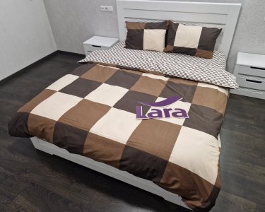 Постільна білизна LARA сатин d13237s сімейна 2х150х220 см