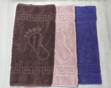 Рушники для ніг 50х70 упакування 12 шт Узбекистан 600 г/м2 кольори в асортименті