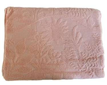 Простирадло махрове жакардове Parisa Home Premium 200х220 щільність 470 г/м2 персикове