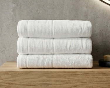 Набор бамбуковых махровых турецких полотенец Cestepe 3 штуки 50х90 Bamboo Sarev White