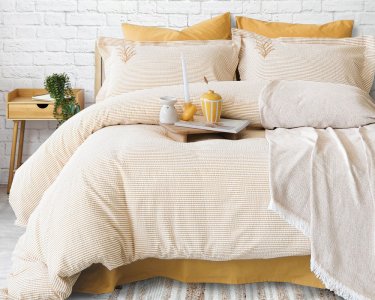 Постільна білизна з покривалом Istanbul Ranforse 200х220 Maribell Hardal