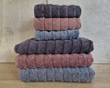 Набор турецких махровых полотенец Cestepe MicroCotton Premium 3 штуки 50x90 + 3 штуки 70х140 Ucgen 2 плотность 600 г/м2