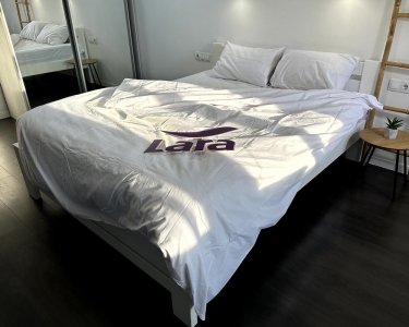 Постільна білизна LARA ОПТ бязь вибілена 125 г/м2 двоспальна