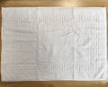 Полотенце для ног отельное Turkey 50х70 белое плотность 750 г/м2 ОПТ