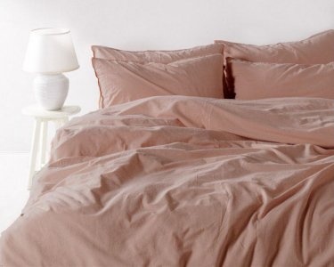 Турецкое постельное белье из вареного хлопка Limasso Stonewashed Ranforse 200 х 220 см Cameo Brown