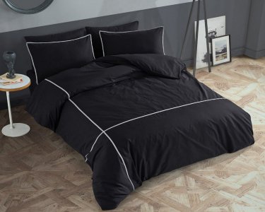 Постельное белье Turkiz Ranforce Prima 200х220 см Carven Black
