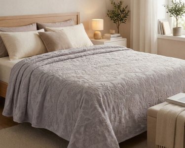 Простынь махровая жаккардовая Parisa Home Premium 200х220 плотность 470 г/м2 серая