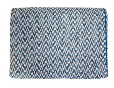 Плед Vladi Валенсія Антоніо біло-синій 140х200