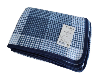 Плед-покривало Vladi синє 140х205