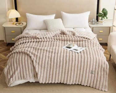 Плед-покрывало велсофт Королевский шарпей 6 см цвета в ассортименте 200х230 евро ОПТ