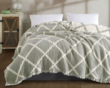 Турецкое муслиновое покрывало Zeron JACQUARD exclusive 230х250 Vivus Adacayi