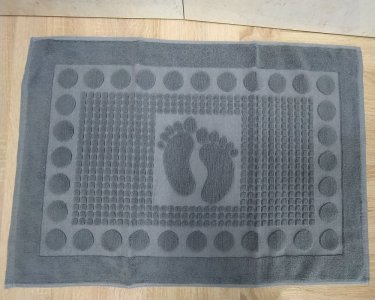 Турецкое полотенце для ног Zeron 50х70 Gray плотность 750 г/м2