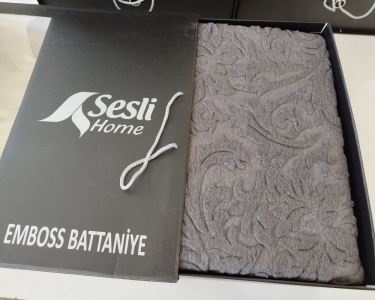 Покривало акрилове Sesli турецьке 220х240 Antrasit