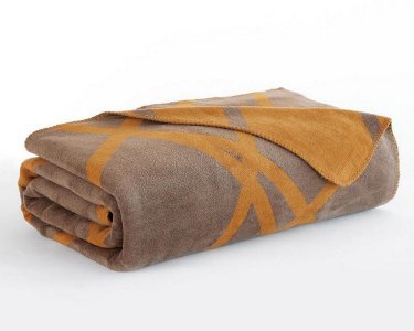 Турецкий хлопковый плед Istanbul Modernist Hardal 200×220