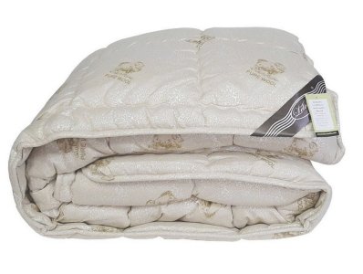 Ковдра зимова Leleka-Textile Аляска бежева двоспальна 172х205
