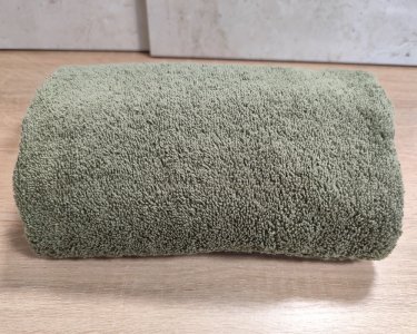 Полотенце турецкое махровое однотонное Zeron 50х90 Green плотность 500 г/м2