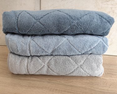 Набор турецких махровых полотенец Cestepe MicroCotton Premium 3 штуки 70x140 Eva 1 плотность 600 г/м2