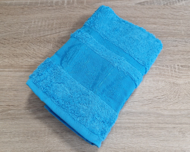 Турецкое бамбуковое махровое полотенце Zeron 50х90 Bamboo Turquoise