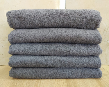 Рушник махровий 50х90 Узбекистан 400 г/м2 сірий ОПТ