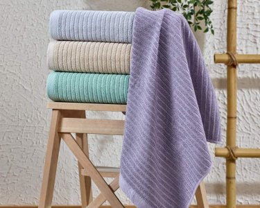 Набор турецких махровых полотенец Zeron 4 штуки Vip жаккард Ariyan 70х140