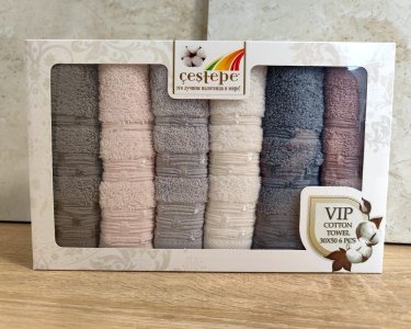 Набор кухонных турецких полотенец из 6 штук Cestepe Vip Cotton Lupen 30х50