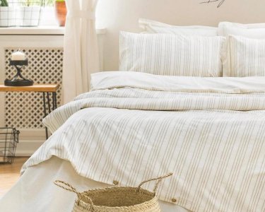 Турецкое постельное белье из вареного хлопка Saheser Stonewashed Ranforse 200 х 220 см Notta Bej