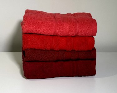 Набор махровых полотенец 50х90 Ada Turkey 4 шт Red