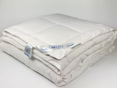 Одеяло зимнее Iglen стеганое пух-перо детское 110х140