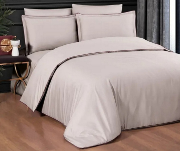 Турецкое постельное белье La Romano Premium Satin Lucca Violet семейное