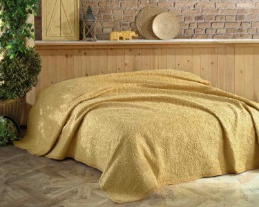 Покривало акрилове Sesli турецьке 160x220 Hardal