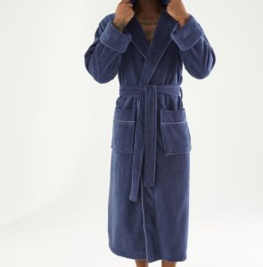 Халат велюровий Nusa NS 7230 Fume чоловічий розмір XXXL